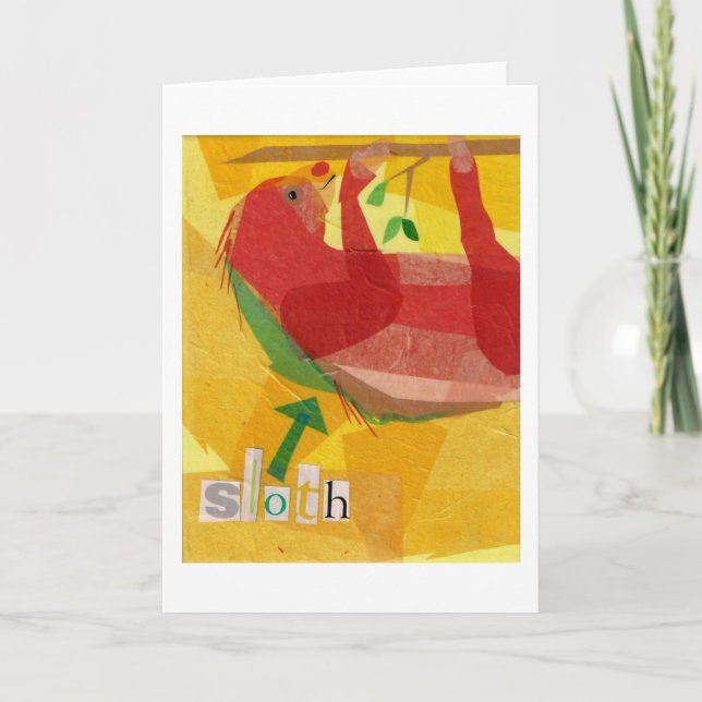 Cartão Sloth! (Frente)