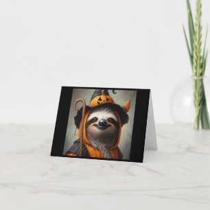 Cartão Sloth Halloween