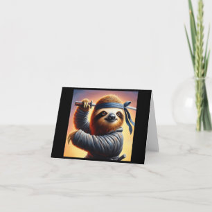 Cartão Sloth Ninja