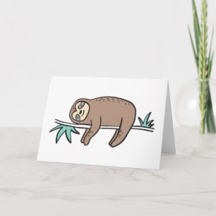 Cartão Sloth Says Relax