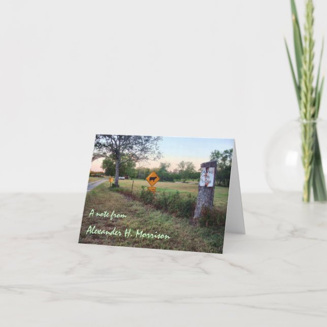 Cartão Slow Down Blank Note Cards (Frente)