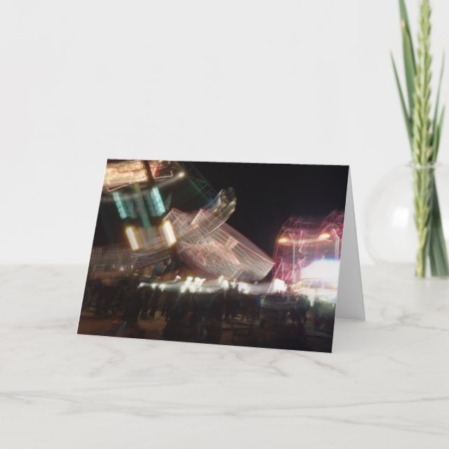 Cartão Slow Shutter Carnival Greeting Card (Frente)