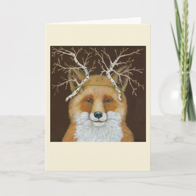 Cartão Sly Sylvie the Fox greeting card (Frente)