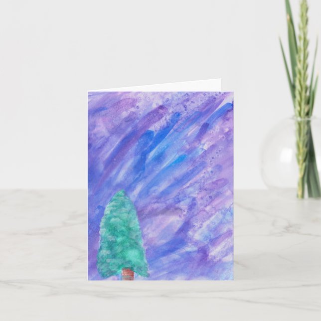 Cartão Small, 4" x 5.6" Folded Greeting Card (Frente)