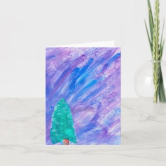 Cartão Small, 4" x 5.6" Folded Greeting Card