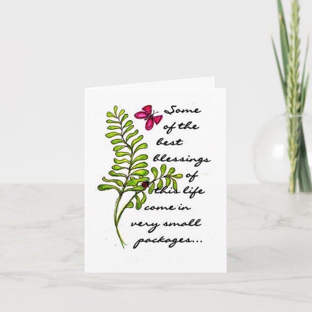 CARTÃO SMALL BLESSINGS ENCOURAGEMENT CARD (Frente)