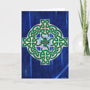Cartão Small Celtic Cross (negative) card