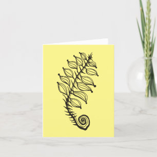 Cartão Small Regeneration Drawing & Poem Card