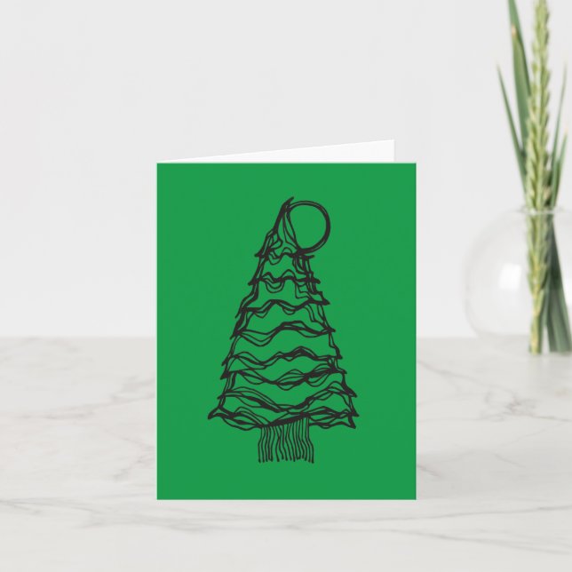 Cartão Small Tree Moon Hug Drawing & Poem Card (Frente)