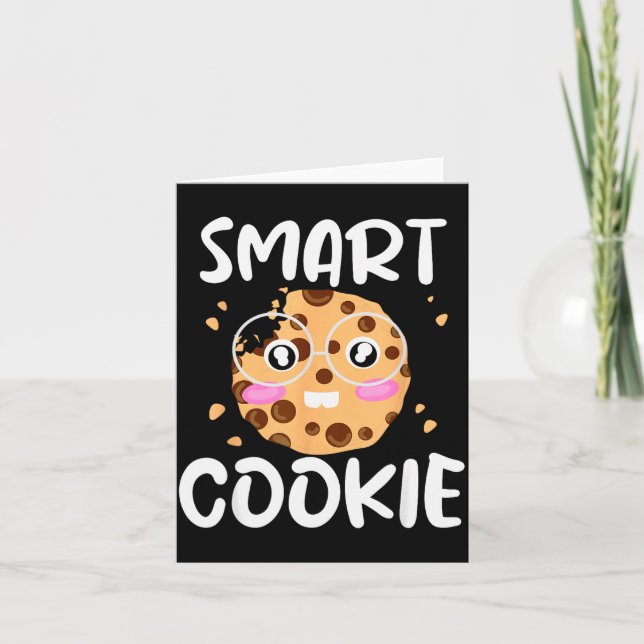 Cartão Smart Cookie - Funny Idiom Joke Tee  (Frente)