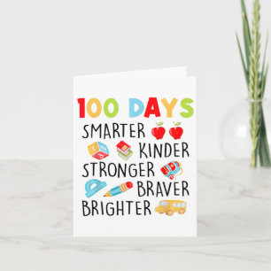 Cartão Smarter Kinder Mais Forte 100 Dias De Escola