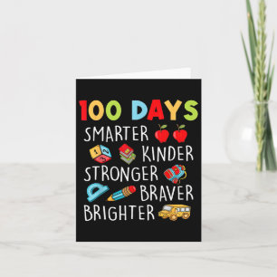 Cartão Smarter Kinder Mais Forte 100 Dias De Escola 1