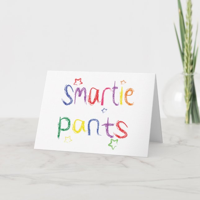 Cartão Smartie Pants fun congratulations (Frente)
