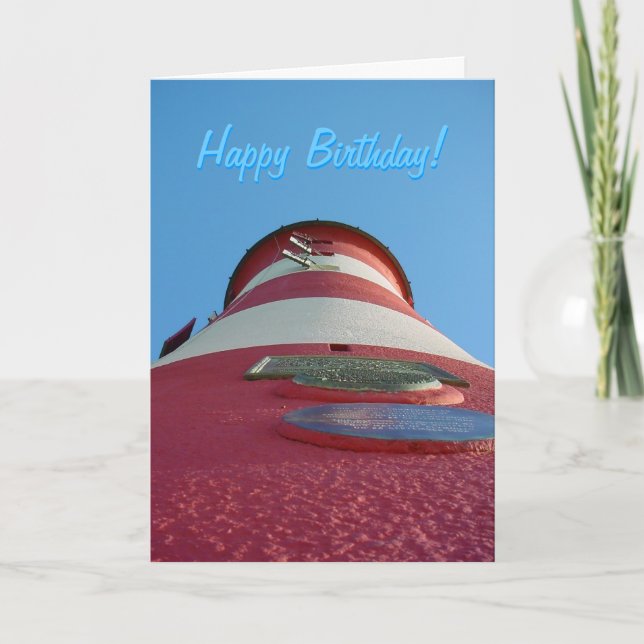 Cartão Smeaton's Tower, Plymouth Hoe birthday card (Frente)