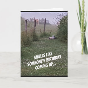 Cartão "Smells Like a Birthday" card