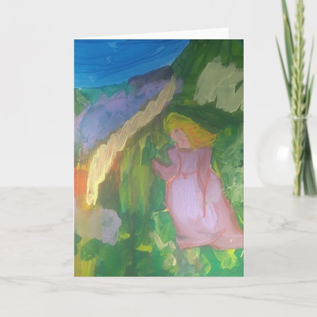 Cartão Smeraldo Gallery"Mademoiselle Gachet in the Garden (Frente)