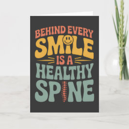 Cartão Smile Healthy Spine Chiropractor Cote Design