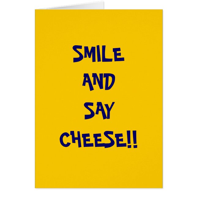 CARTÃO SMILEAND SAYCHEESE!! (Frente)