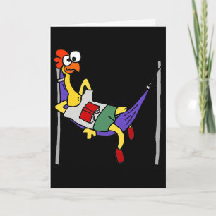 Cartão Smileteesanima Galinha de Borracha Engraçada Dormi