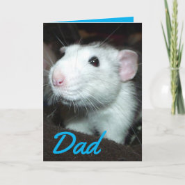 Cartão Smiling rat Father's Day Card