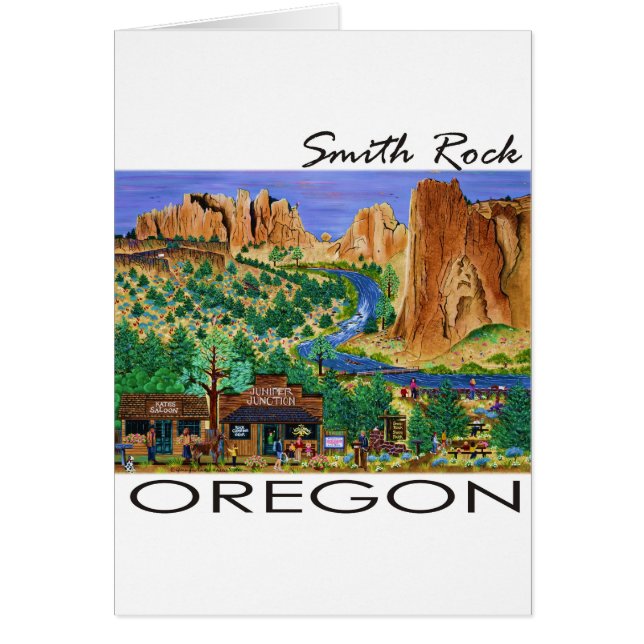 Cartão Smith Rock ~ Oregon (Frente)
