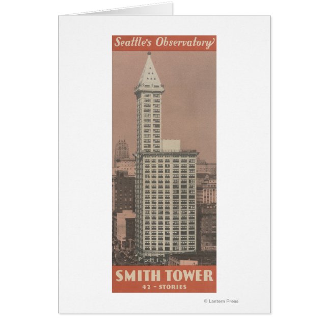 Cartão Smith Tower, Observatório de Seattle (Frente)