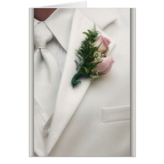 Cartão Smoking branco formal