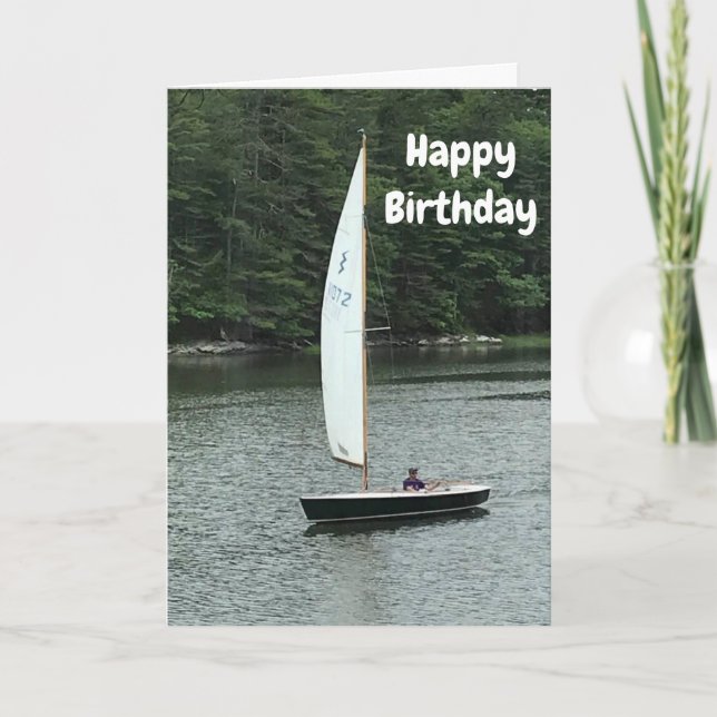 CARTÃO ***SMOOTH SAILING AHEAD*** HAPPY BIRTHDAY (Frente)