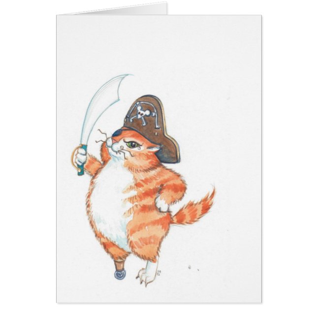 Cartão SnaggleToothTom… o pirata do gengibre… (Frente)