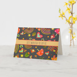 Cartão Snail Mail Cogumelos Arco-Íris Diversão Inspirivaç