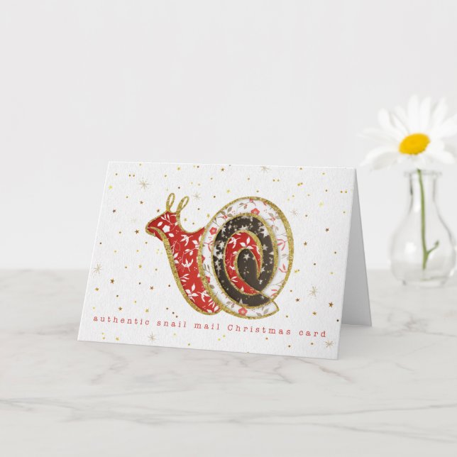 Cartão Snail Mail Fun Christmas Card (Planta pequena)