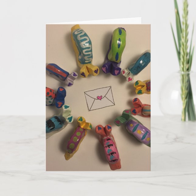 Cartão Snail Mail Hello (Frente)