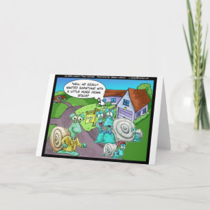Cartão Snail Real Estate Sales Funny Gifts & Coleções