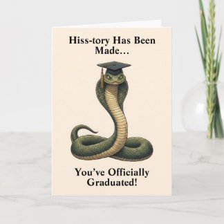 Cartão Snake Graduation Card