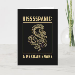 Cartão Snake Reptile Cobra Animal Pet Snakers Funny Gift