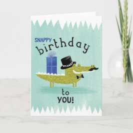 Cartão Snappy Birthday