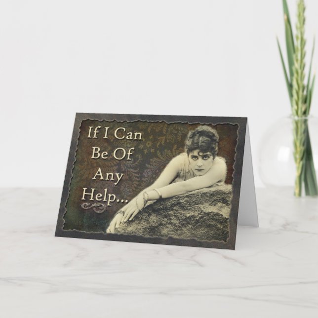 Cartão Snarkalicious Greeting Card If I May Help You... (Frente)