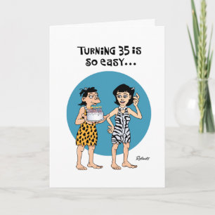 Cartão Snarky 35th Female Birthday