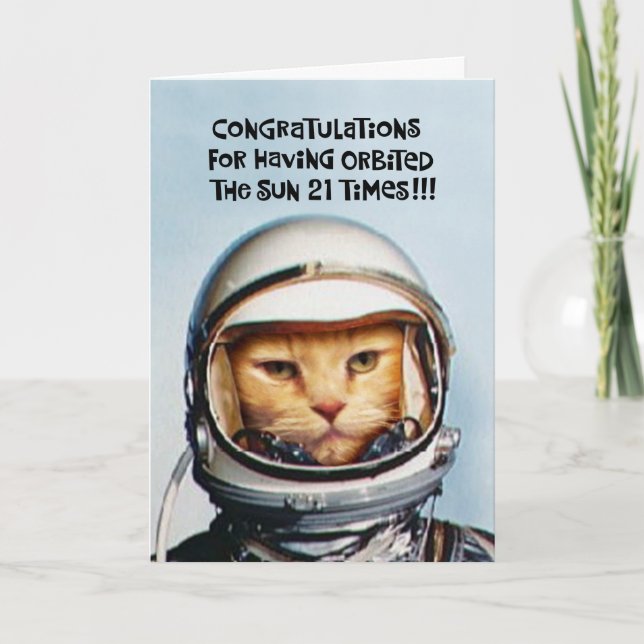 Cartão Snarky aniversário de 21 anos (Frente)