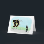 CARTÃO SNEAKY 30TH BIRTHDAY<br><div class="desc">See more 30th birthday cards at Zigglets Store@Zazzle or visit our website at www.zigglets.com (see how to save $$ on shipping)</div>