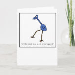 Cartão Sneaky Bird - Greeting Card<br><div class="desc">Brighten the day for that special someone with this charming card by illustrator David Filmore. Inside of card left intentionally blank and is appropriate for all occasions.</div>