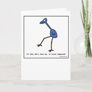 Cartão Sneaky Bird - Greeting Card