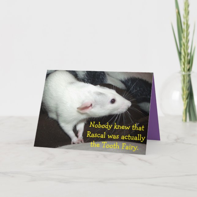 Cartão sneaky rat, Birthday card (Frente)