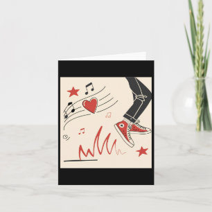 Cartão Snicker Music Colorida Expressive Digital Art Illu