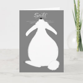 Cartão Sniffing Hare Birthday Card