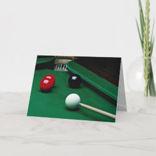 Cartão Snooker equipment