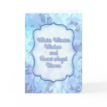 Snow Angel Kisses - Whimsical Winter Greeting Card