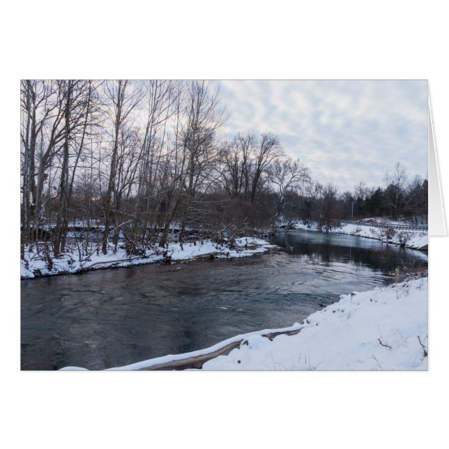 Cartão Snow Beauty James River (Frente horizontal)