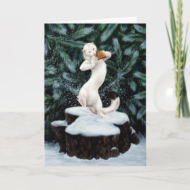 Cartão "Snow Dance" Greeting Card (Frente)