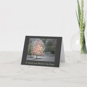 Cartão Snow on Maple Trees Note Cards